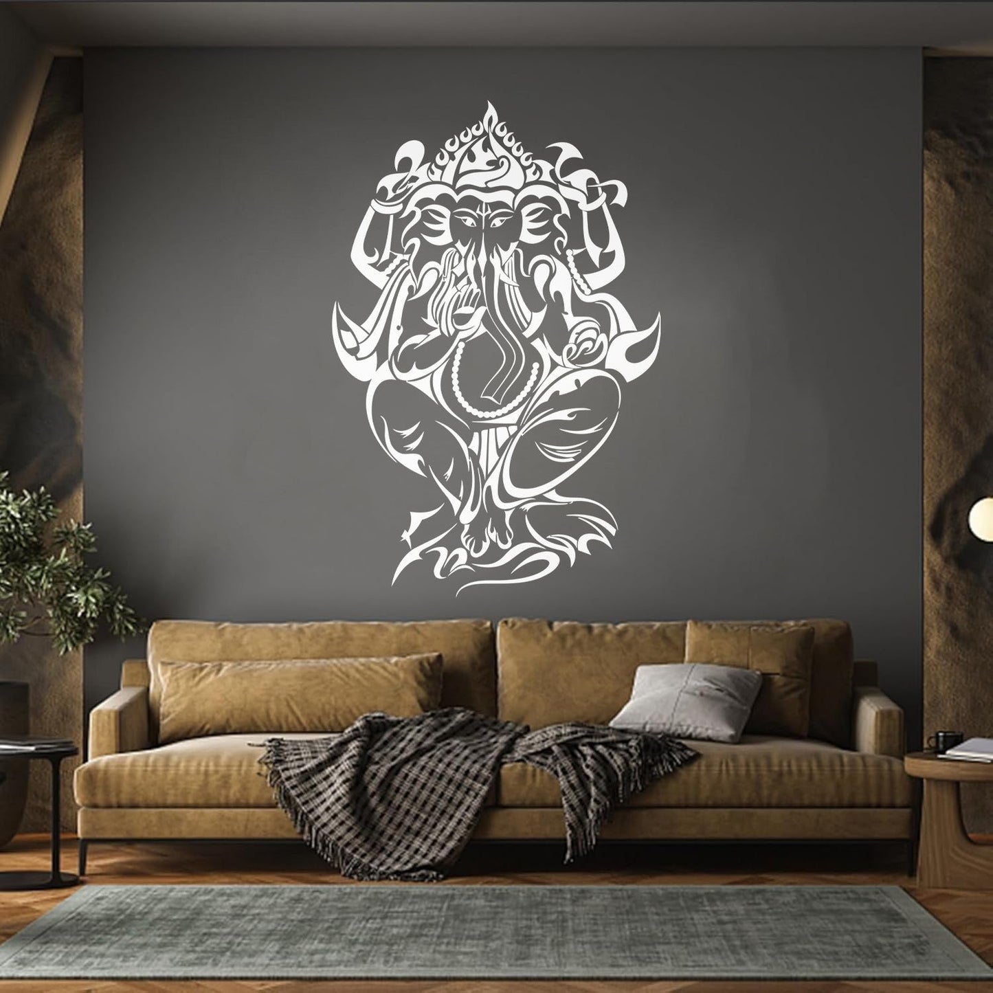 Mural And Wall Vinyl Decal Ganesha Hindu Ation Elephant God Multiple Size Options