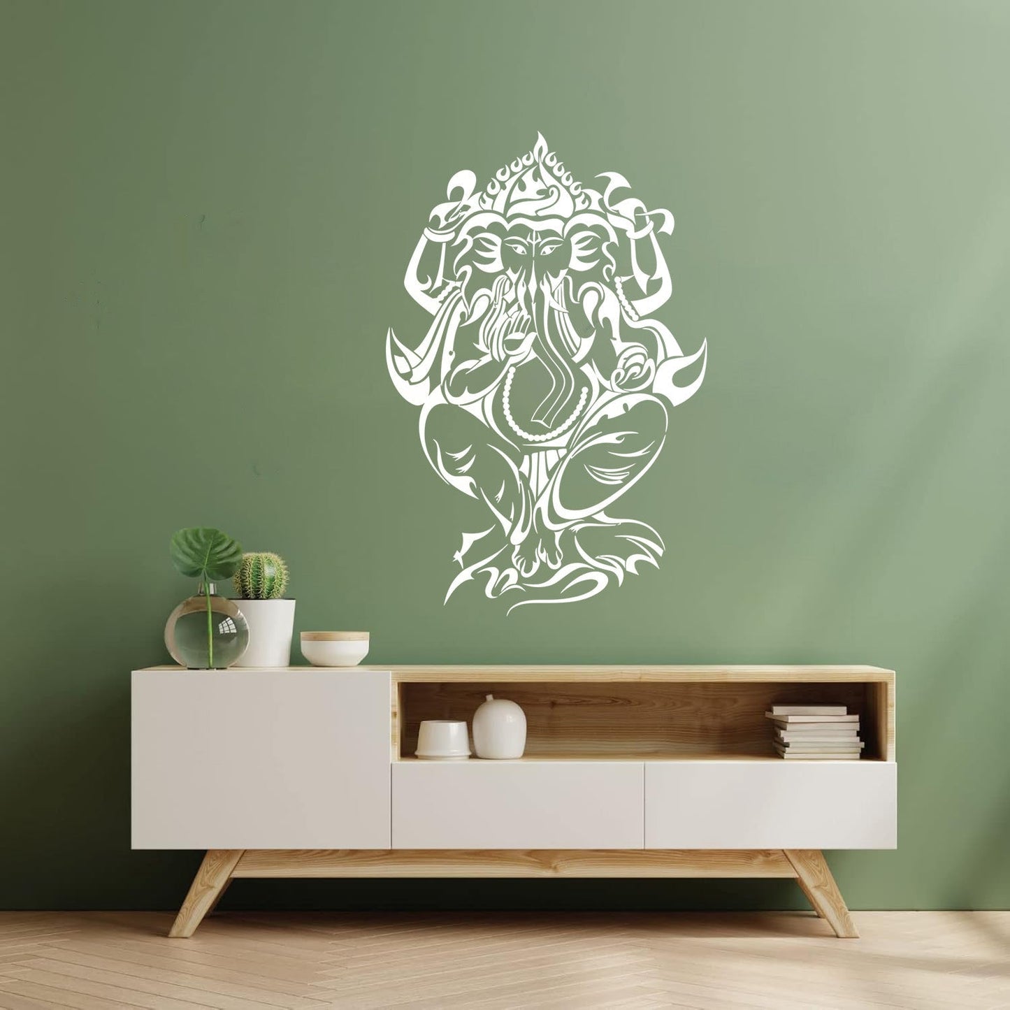 Mural And Wall Vinyl Decal Ganesha Hindu Ation Elephant God Multiple Size Options