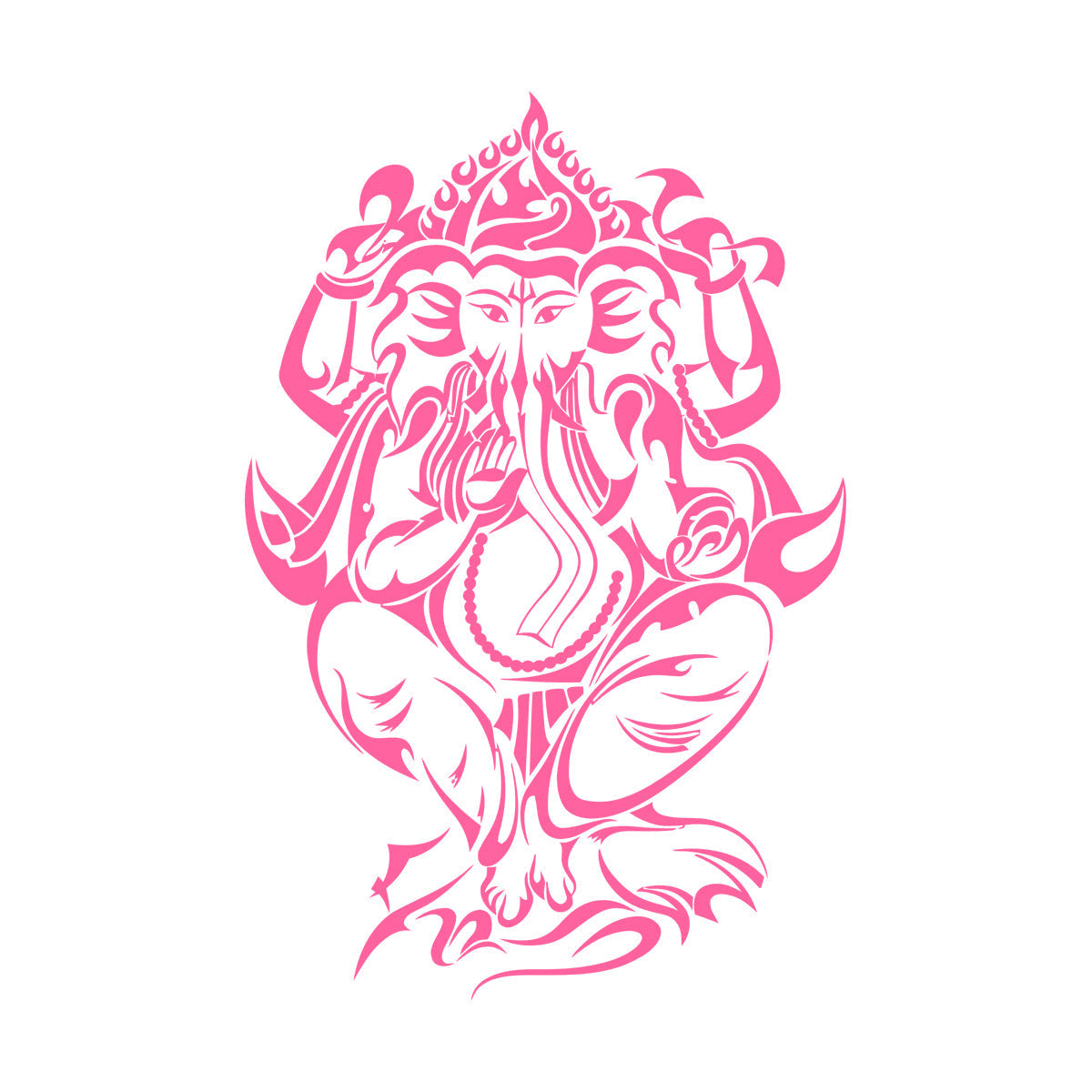 Mural And Wall Vinyl Decal Ganesha Hindu Ation Elephant God Multiple Size Options