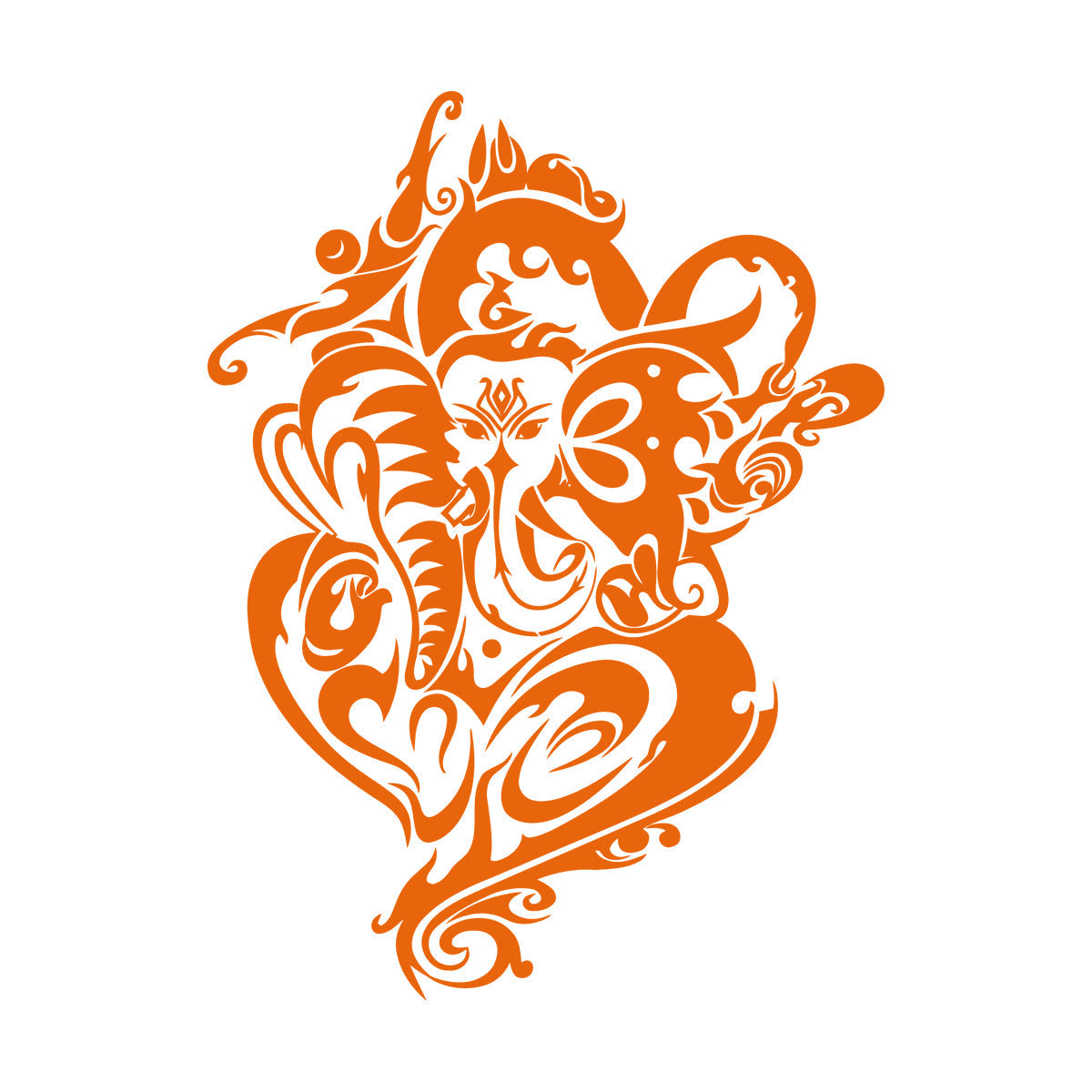 Wall Stickers Paster Paper Ganesha India Elephant Ornament Waterproof