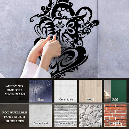 Wall Stickers Paster Paper Ganesha India Elephant Ornament Waterproof