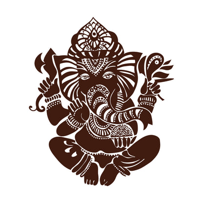 Wall Vinyl Sticker Decor Ganesha Indian Symbol Hinduism Deity God It Won'T Fall Off