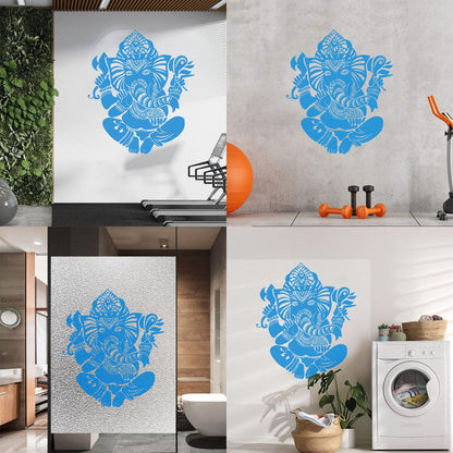 Wall Vinyl Sticker Decor Ganesha Indian Symbol Hinduism Deity God It Won'T Fall Off