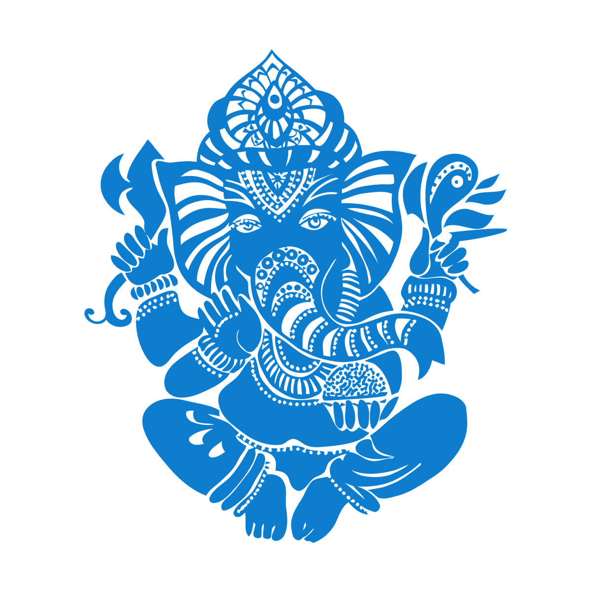Wall Vinyl Sticker Decor Ganesha Indian Symbol Hinduism Deity God It Won'T Fall Off