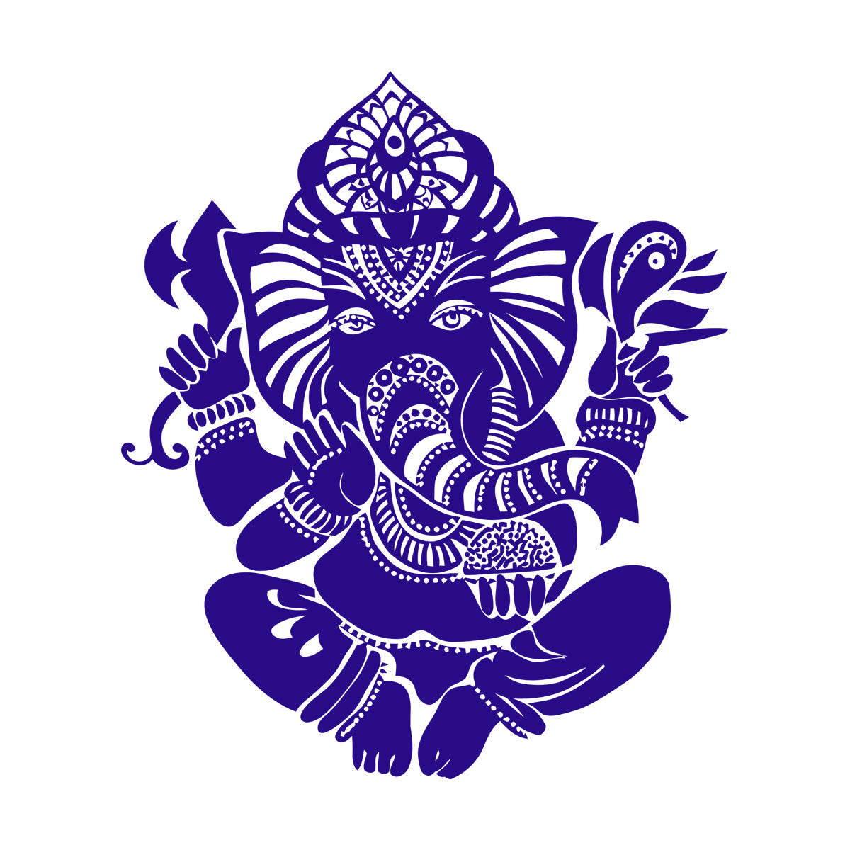 Wall Vinyl Sticker Decor Ganesha Indian Symbol Hinduism Deity God It Won'T Fall Off
