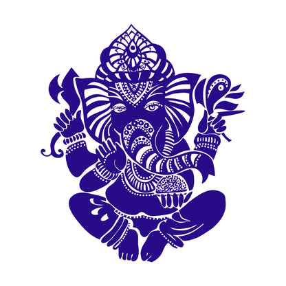Wall Vinyl Sticker Decor Ganesha Indian Symbol Hinduism Deity God It Won'T Fall Off