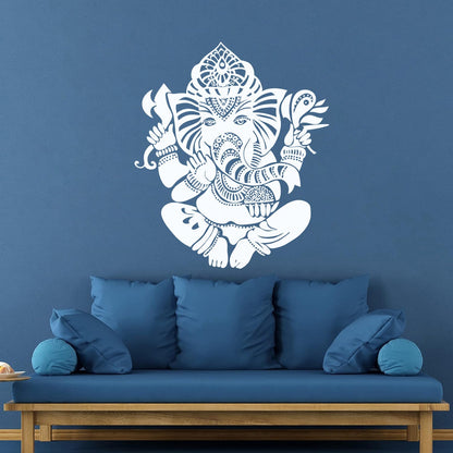 Wall Vinyl Sticker Decor Ganesha Indian Symbol Hinduism Deity God It Won'T Fall Off