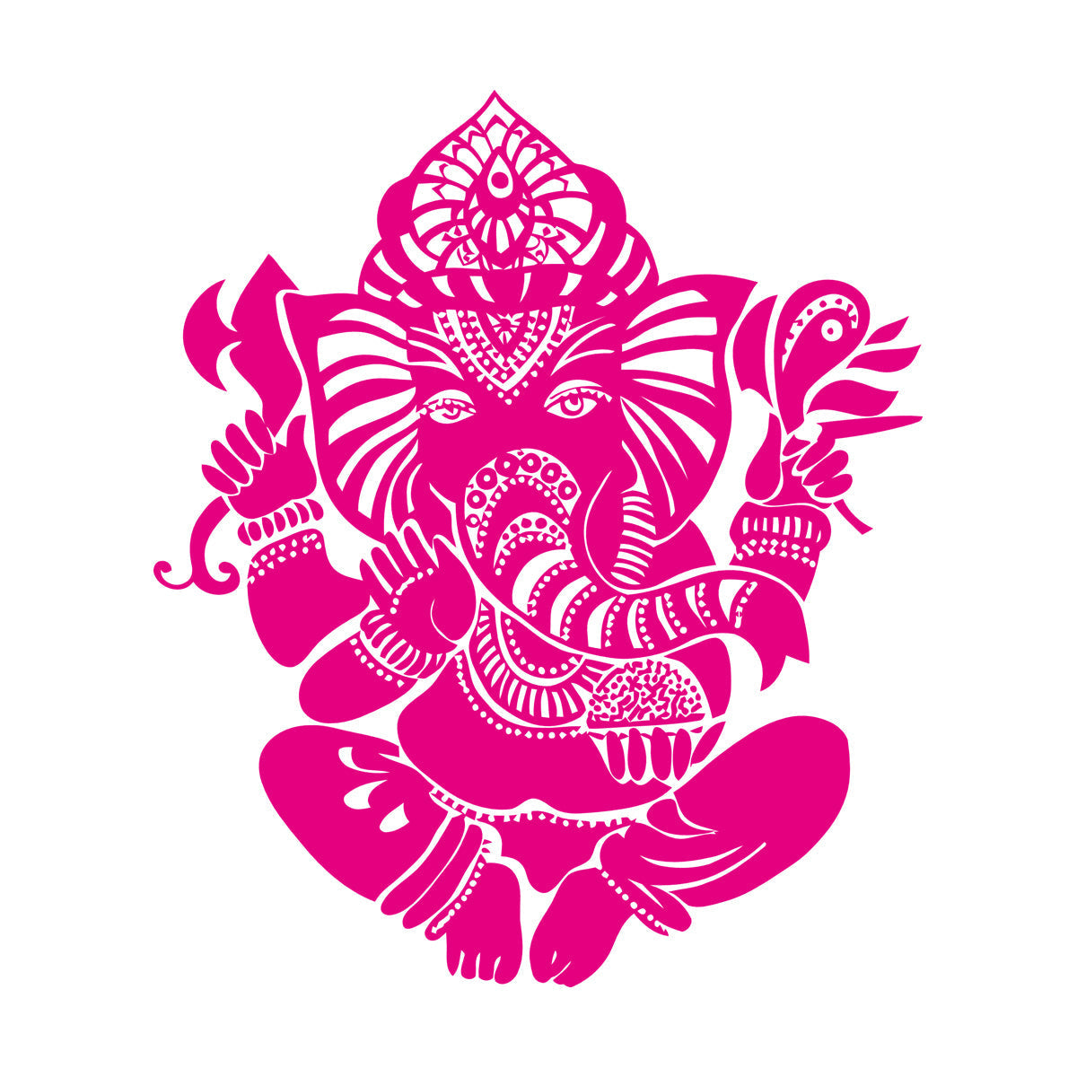 Wall Vinyl Sticker Decor Ganesha Indian Symbol Hinduism Deity God It Won'T Fall Off