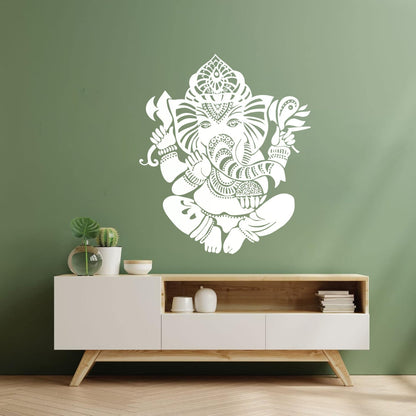 Wall Vinyl Sticker Decor Ganesha Indian Symbol Hinduism Deity God It Won'T Fall Off