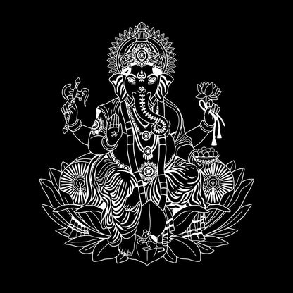 Fine Carving Stickers Ganesha Lotus Hinduism God Hindu India Personalized Customization