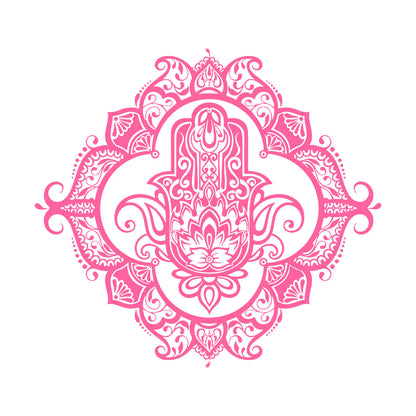 Hamsa Lotus Ornament Wall Decals Pvc Wall Beautification