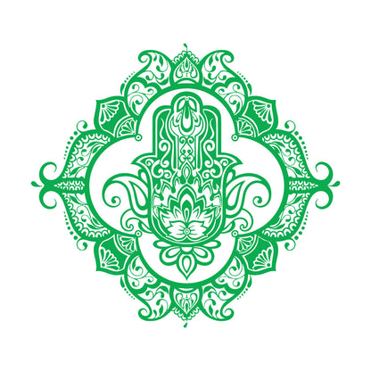 Hamsa Lotus Ornament Wall Decals Pvc Wall Beautification