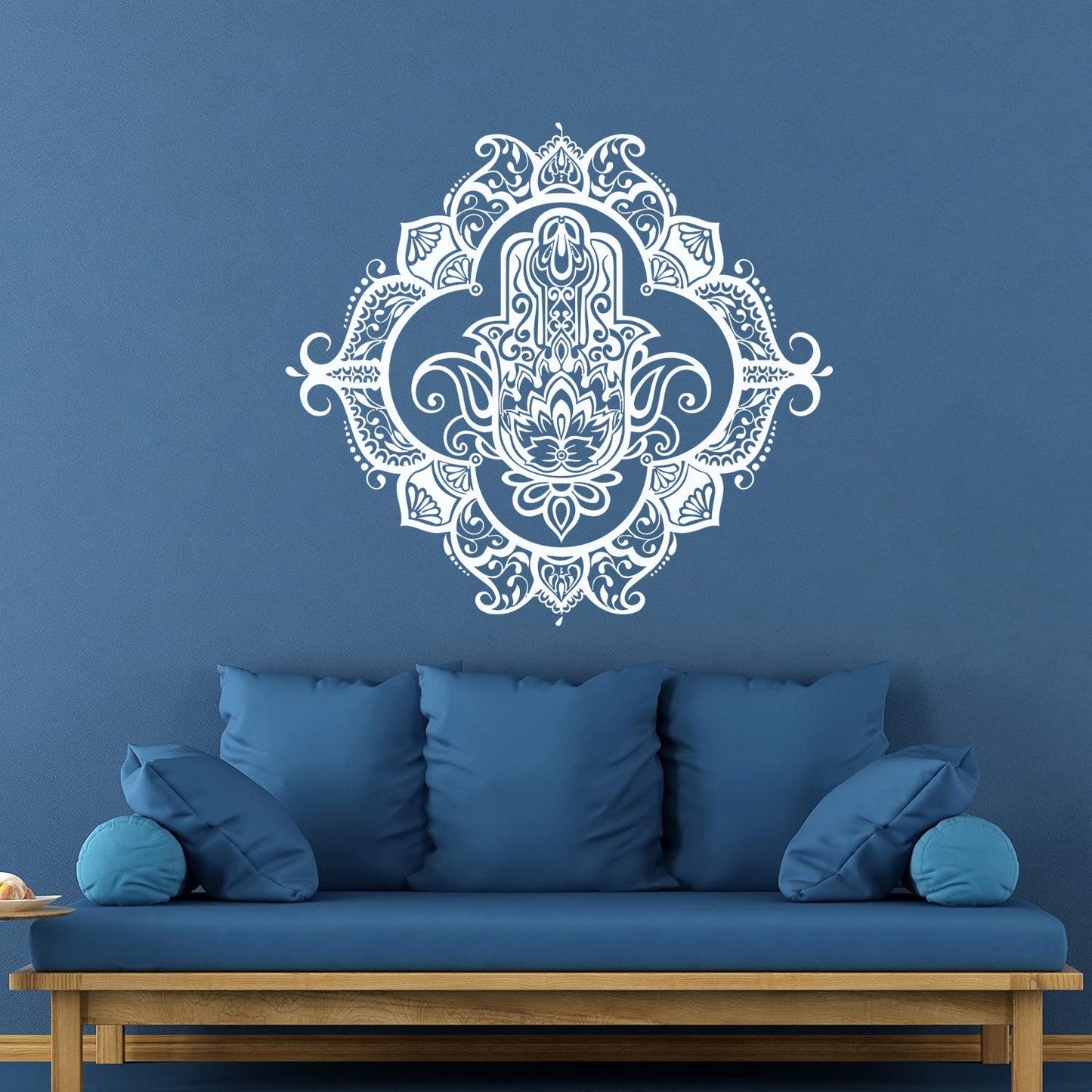 Hamsa Lotus Ornament Wall Decals Pvc Wall Beautification