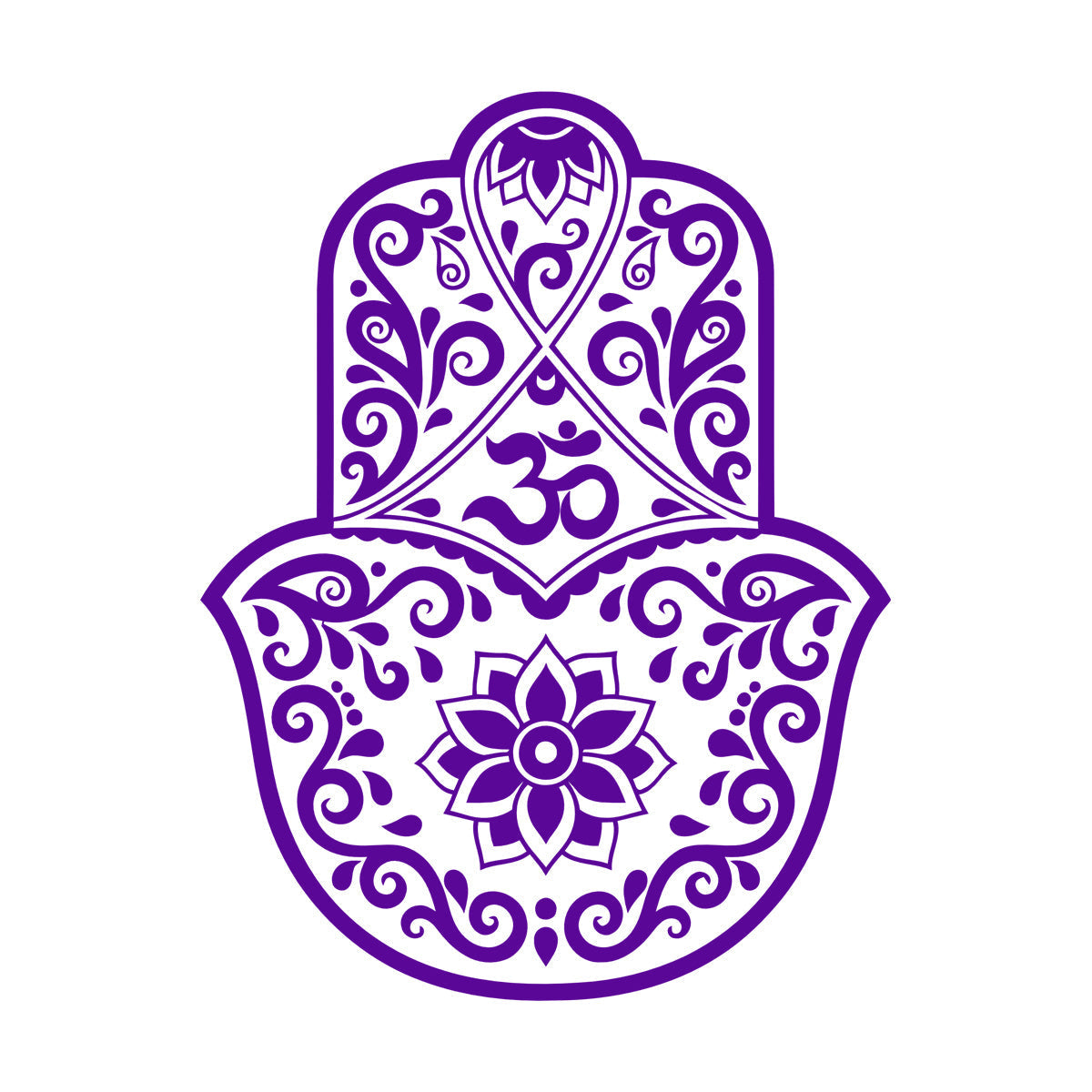Lettering Stickers Hamsa Lotus Om Hinduism Amulet Home Ation Car Body Decoration