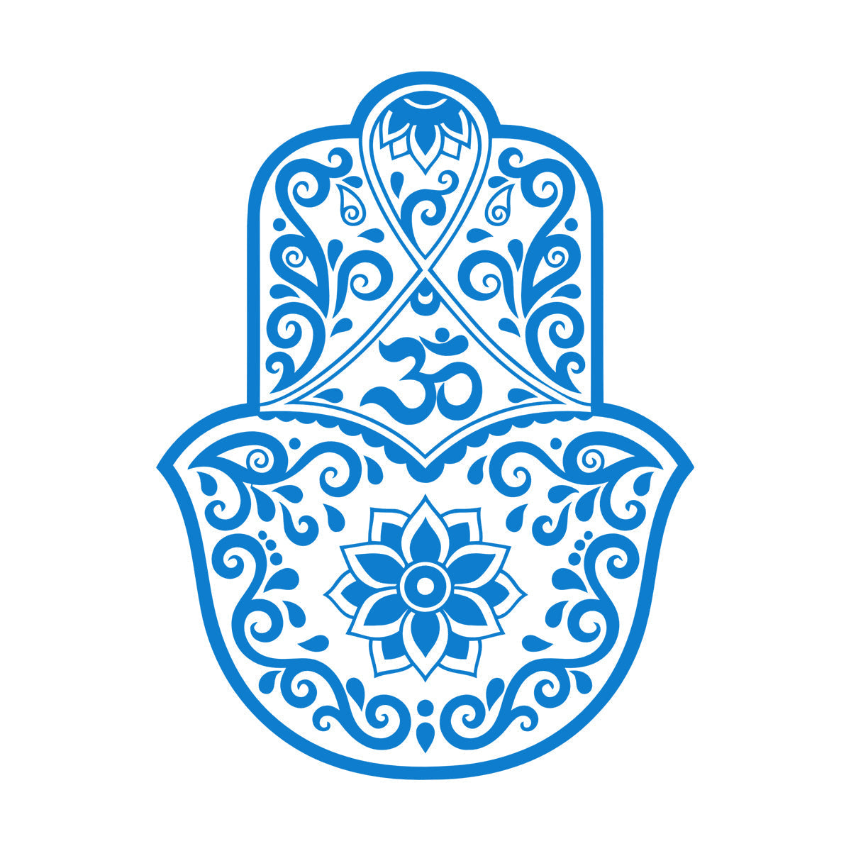 Lettering Stickers Hamsa Lotus Om Hinduism Amulet Home Ation Car Body Decoration