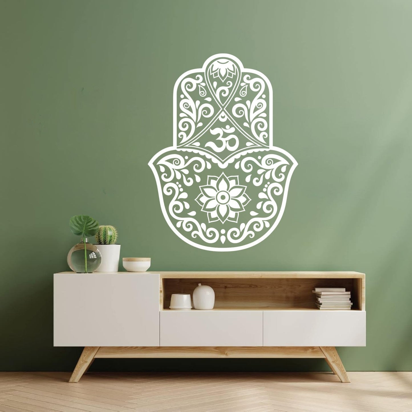 Lettering Stickers Hamsa Lotus Om Hinduism Amulet Home Ation Car Body Decoration