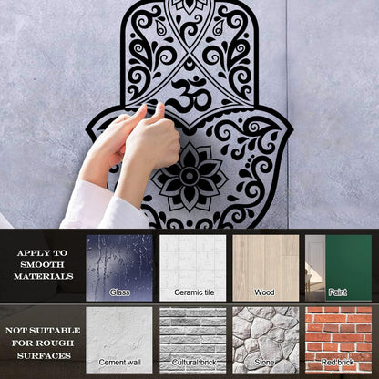 Lettering Stickers Hamsa Lotus Om Hinduism Amulet Home Ation Car Body Decoration