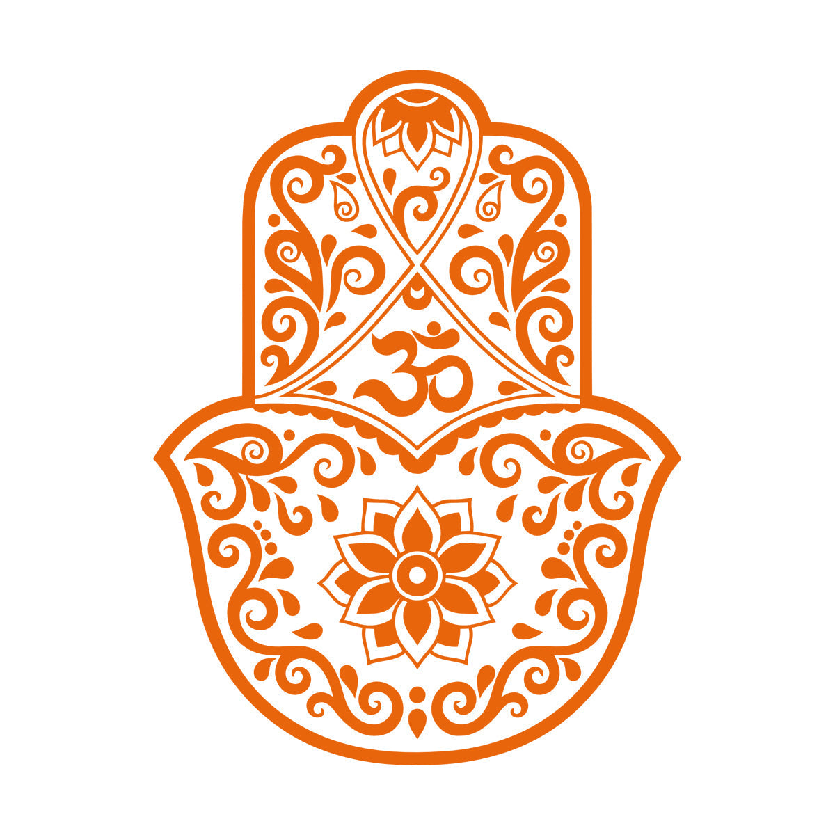 Lettering Stickers Hamsa Lotus Om Hinduism Amulet Home Ation Car Body Decoration