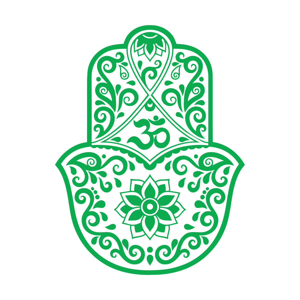 Lettering Stickers Hamsa Lotus Om Hinduism Amulet Home Ation Car Body Decoration
