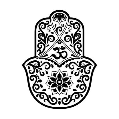 Lettering Stickers Hamsa Lotus Om Hinduism Amulet Home Ation Car Body Decoration