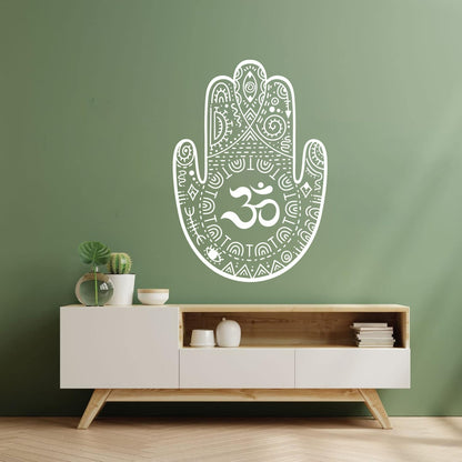 Wall Decals Paster Paper Hamsa Om Sign Hinduism Window Decals