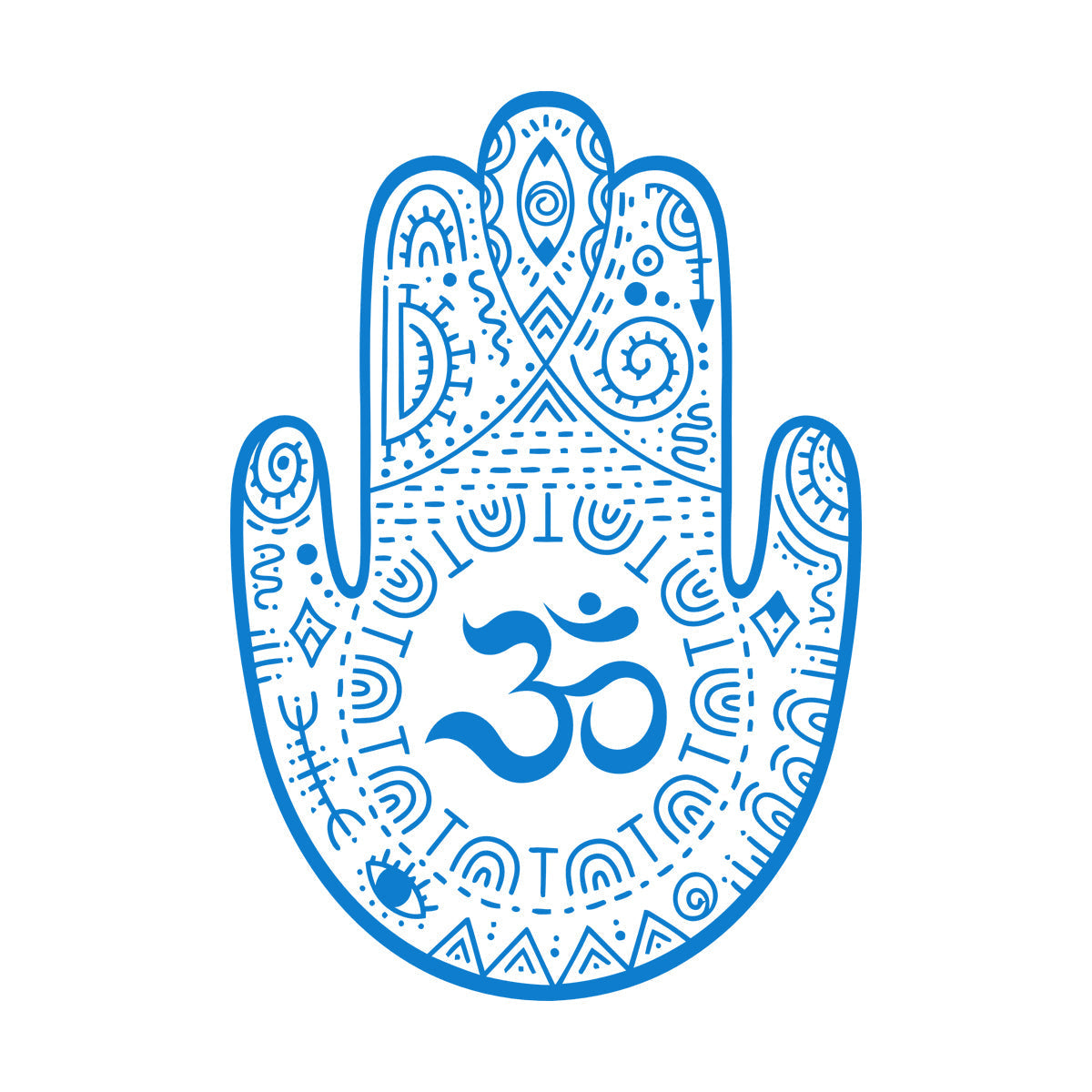 Wall Decals Paster Paper Hamsa Om Sign Hinduism Window Decals