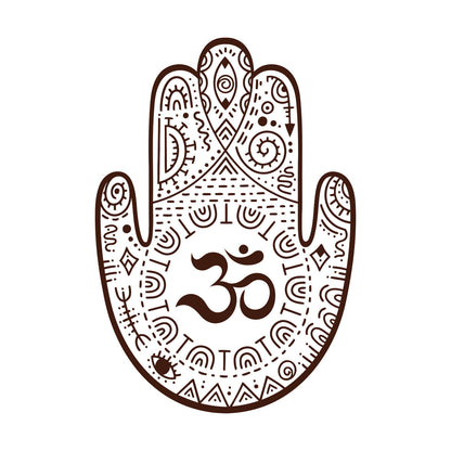 Wall Decals Paster Paper Hamsa Om Sign Hinduism Window Decals