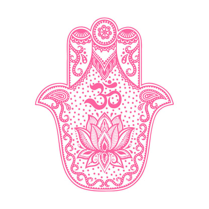 Vinyl Wall Stickers Hand Talisman Hamsa Buddhism Yoga Room Glass Stickers