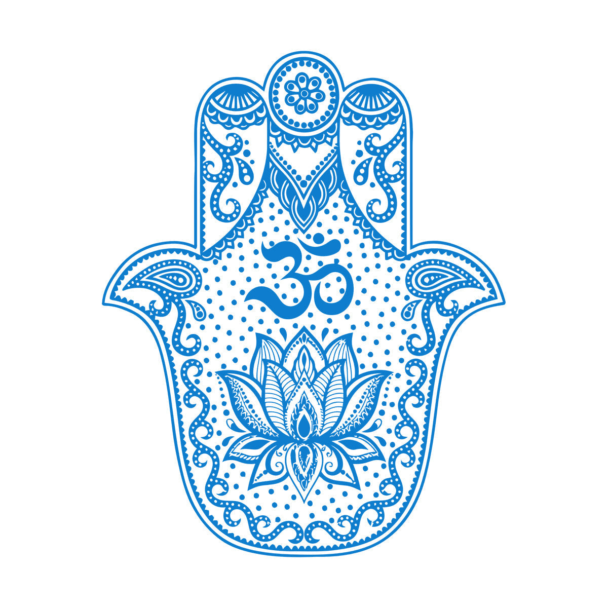 Vinyl Wall Stickers Hand Talisman Hamsa Buddhism Yoga Room Glass Stickers