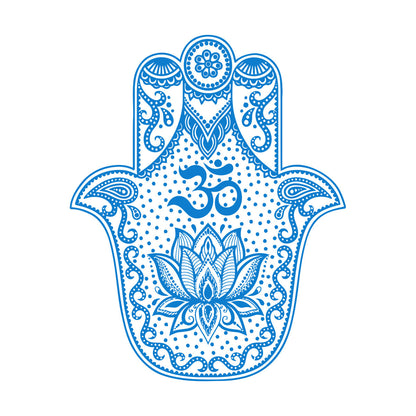 Vinyl Wall Stickers Hand Talisman Hamsa Buddhism Yoga Room Glass Stickers