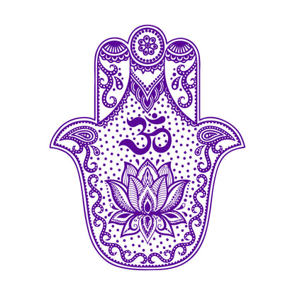 Vinyl Wall Stickers Hand Talisman Hamsa Buddhism Yoga Room Glass Stickers