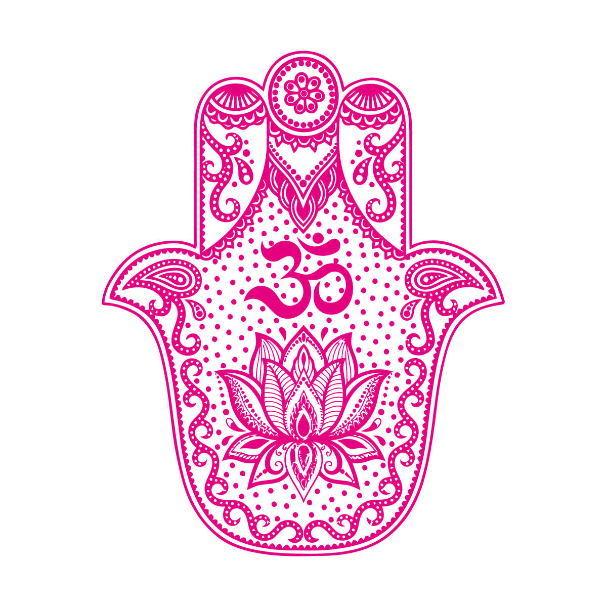 Vinyl Wall Stickers Hand Talisman Hamsa Buddhism Yoga Room Glass Stickers