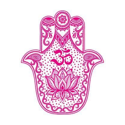 Vinyl Wall Stickers Hand Talisman Hamsa Buddhism Yoga Room Glass Stickers