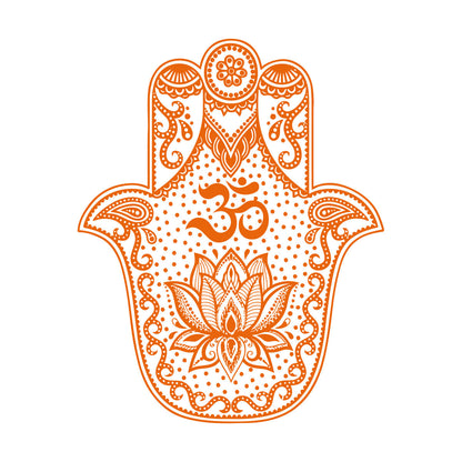 Vinyl Wall Stickers Hand Talisman Hamsa Buddhism Yoga Room Glass Stickers