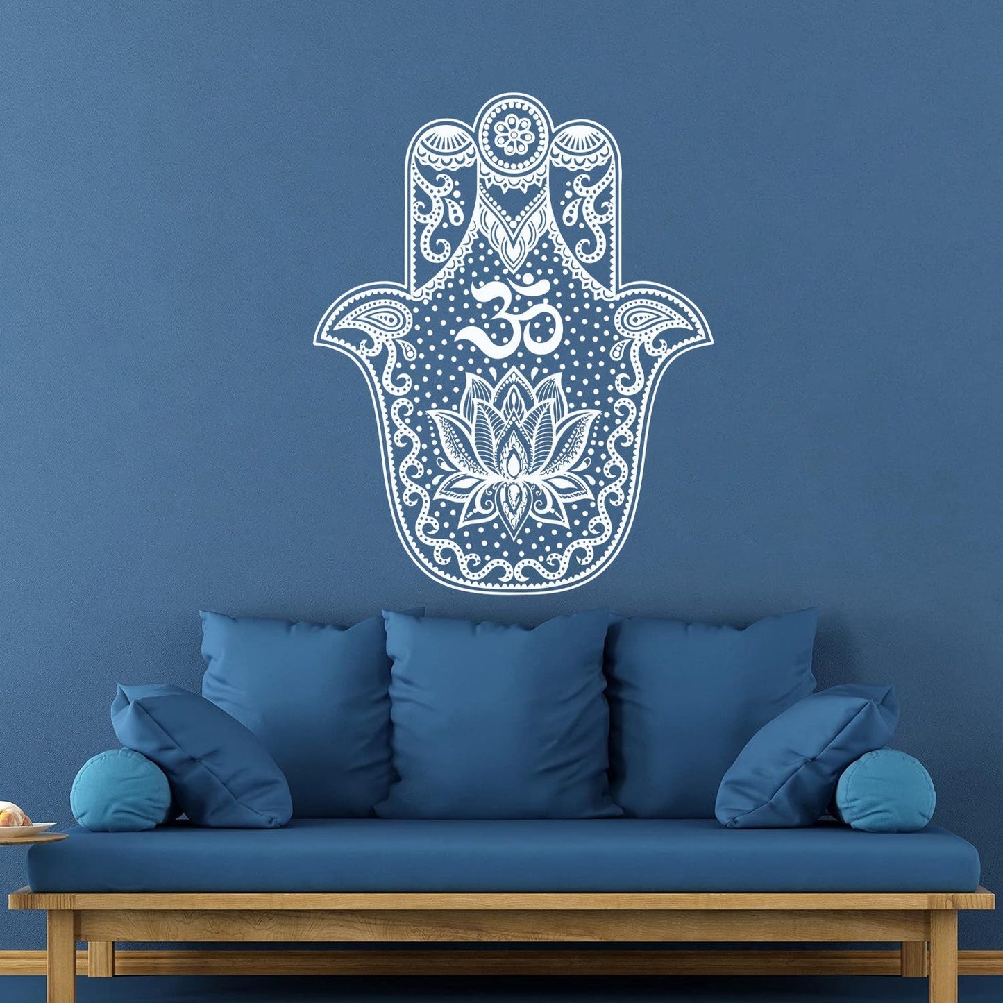 Vinyl Wall Stickers Hand Talisman Hamsa Buddhism Yoga Room Glass Stickers