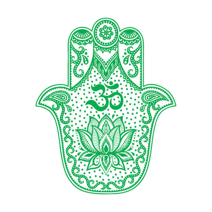 Vinyl Wall Stickers Hand Talisman Hamsa Buddhism Yoga Room Glass Stickers