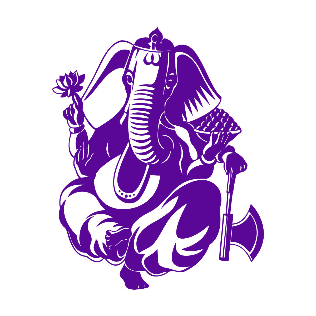 Mural And Wall Vinyl Decal Indian God Ganesha Elephant Hinduism Store Decoration