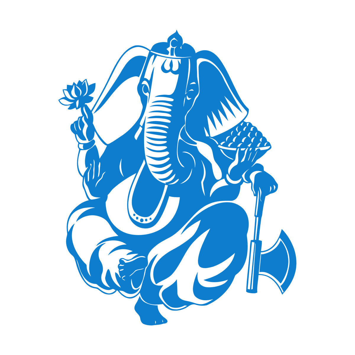 Mural And Wall Vinyl Decal Indian God Ganesha Elephant Hinduism Store Decoration