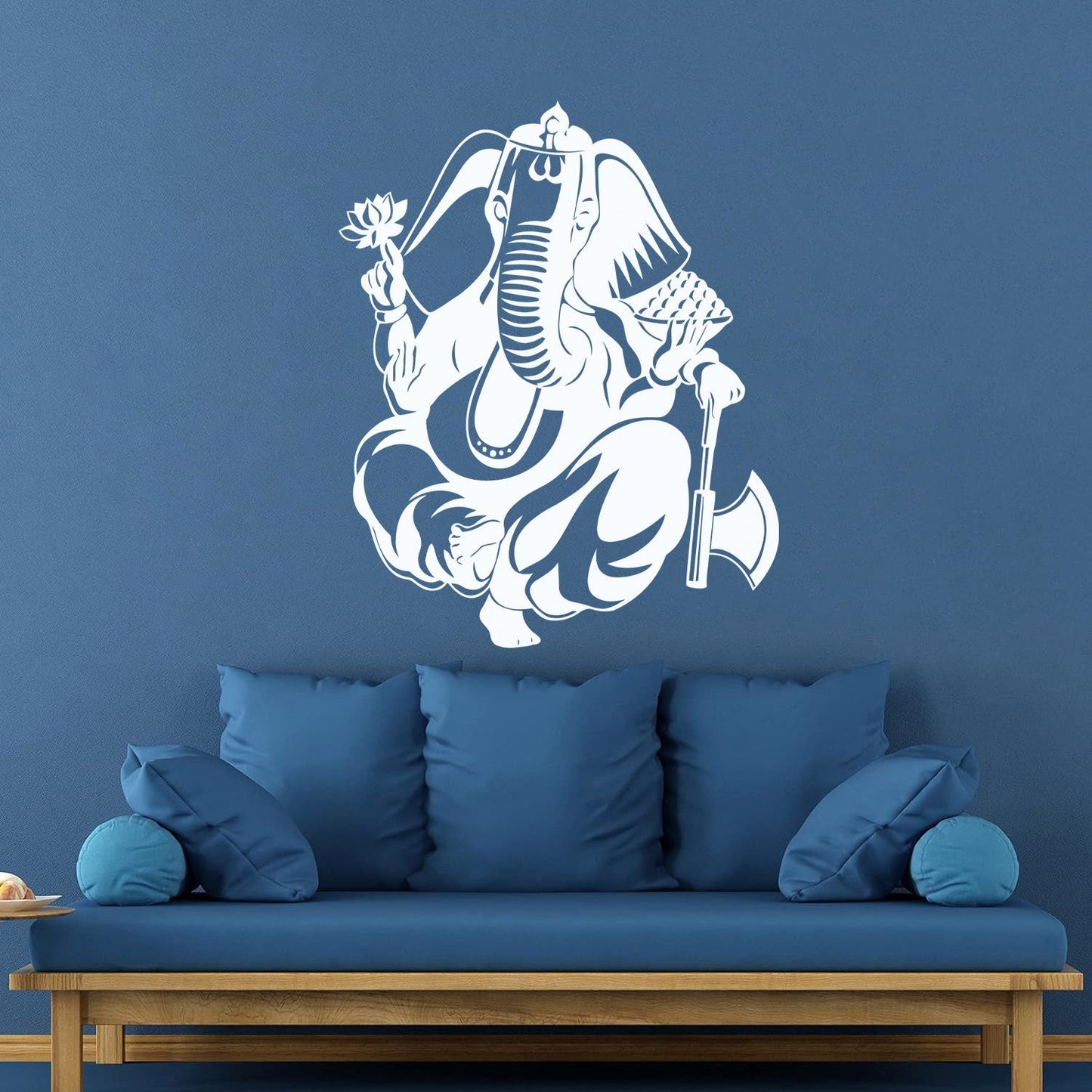 Mural And Wall Vinyl Decal Indian God Ganesha Elephant Hinduism Store Decoration