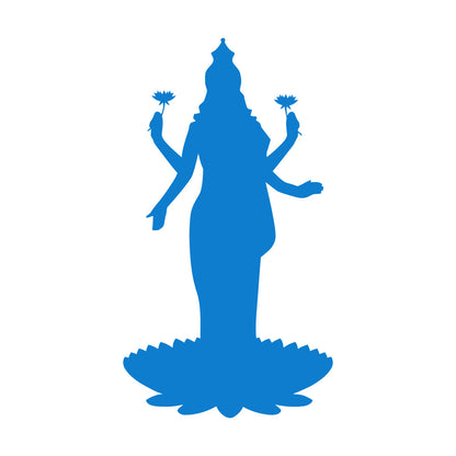 Mural And Wall Vinyl Decal Lakshmi Goddess Hinduism Hindu God Lotus Can Modify And Add Information