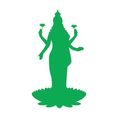 Mural And Wall Vinyl Decal Lakshmi Goddess Hinduism Hindu God Lotus Can Modify And Add Information