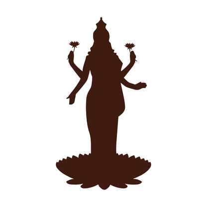 Mural And Wall Vinyl Decal Lakshmi Goddess Hinduism Hindu God Lotus Can Modify And Add Information
