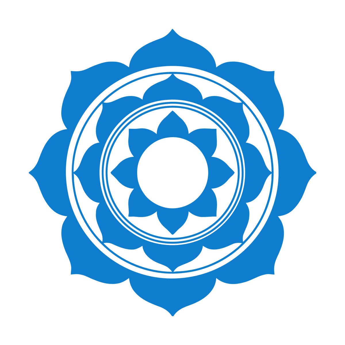 Engraving Decals Lotus Mandala Buddhism Multiple Size Options