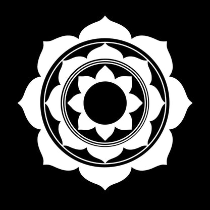 Engraving Decals Lotus Mandala Buddhism Multiple Size Options