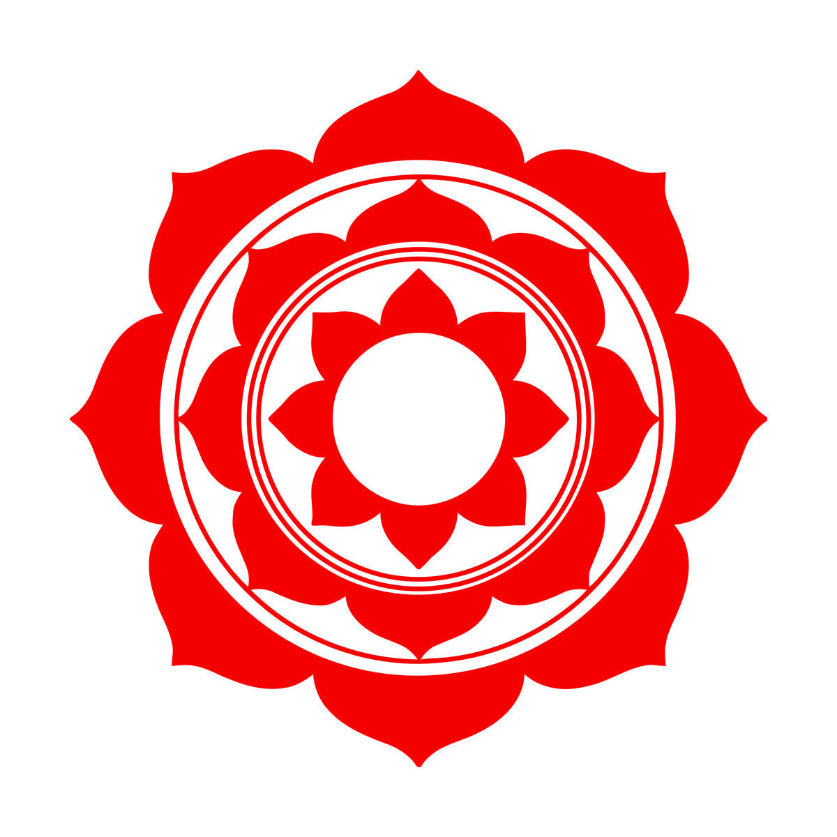 Engraving Decals Lotus Mandala Buddhism Multiple Size Options