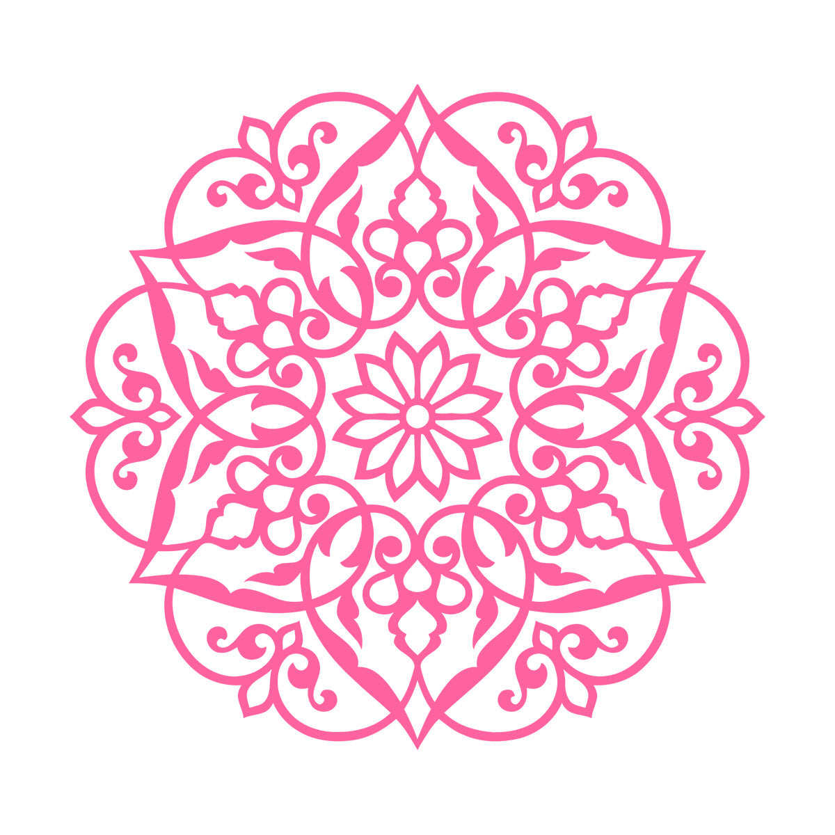 Wall Stickers Paster Paper Lotus Mandala Ornament Buddhism It Won'T Fall Off