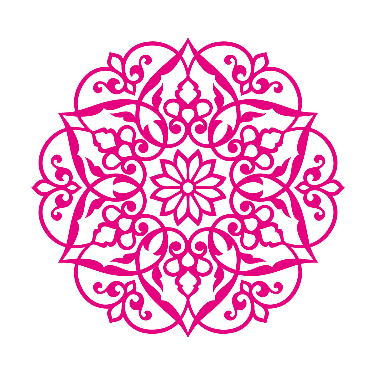 Wall Stickers Paster Paper Lotus Mandala Ornament Buddhism It Won'T Fall Off