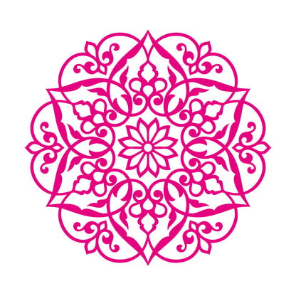 Wall Stickers Paster Paper Lotus Mandala Ornament Buddhism It Won'T Fall Off