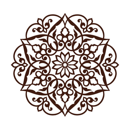 Wall Stickers Paster Paper Lotus Mandala Ornament Buddhism It Won'T Fall Off