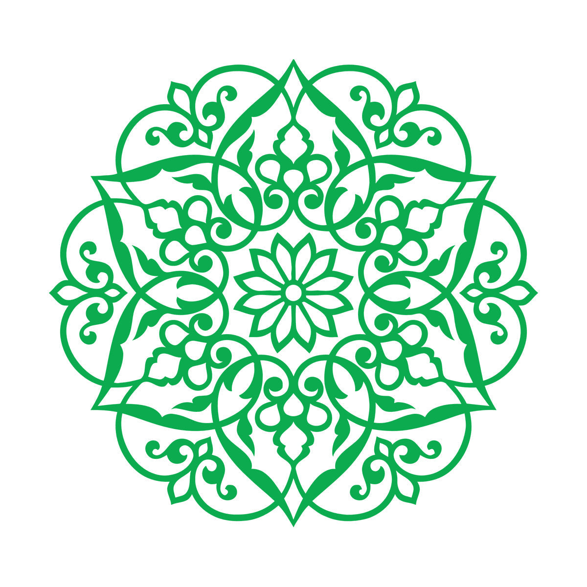 Wall Stickers Paster Paper Lotus Mandala Ornament Buddhism It Won'T Fall Off